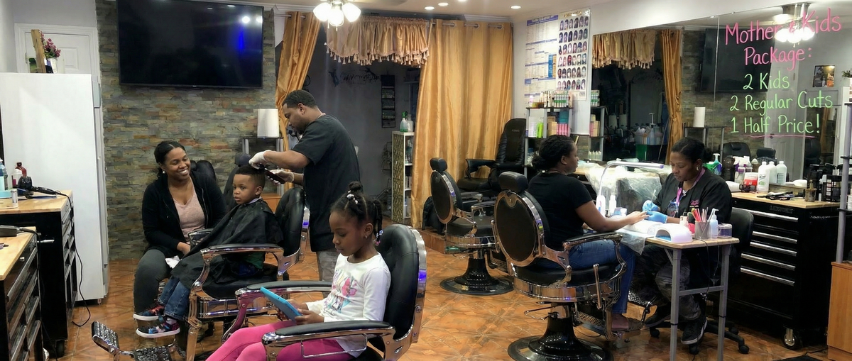 Mother & Kids Package: Two kids, two regular cuts, one half price